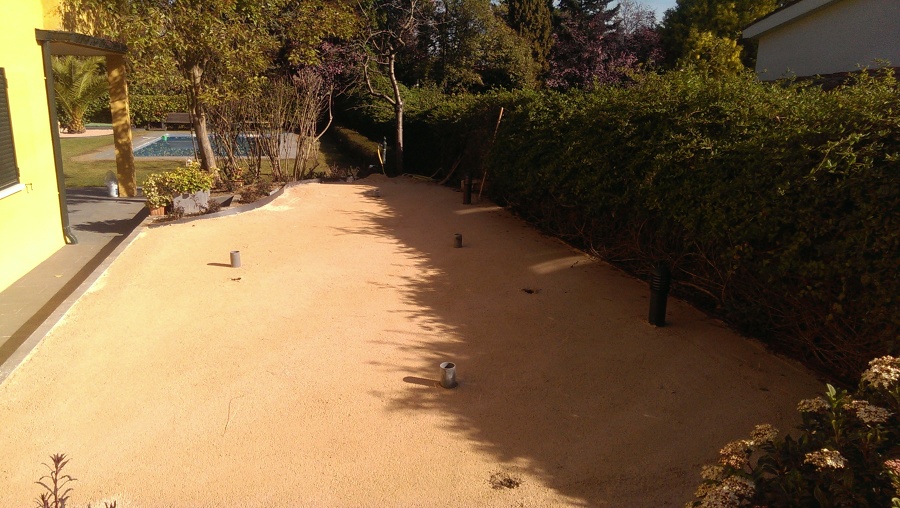 Base preparado, para instalación de green.