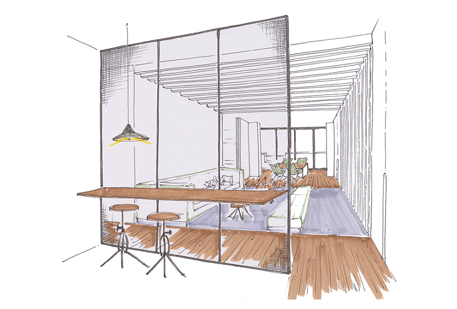 Boceto de la propuesta, antes de la reforma