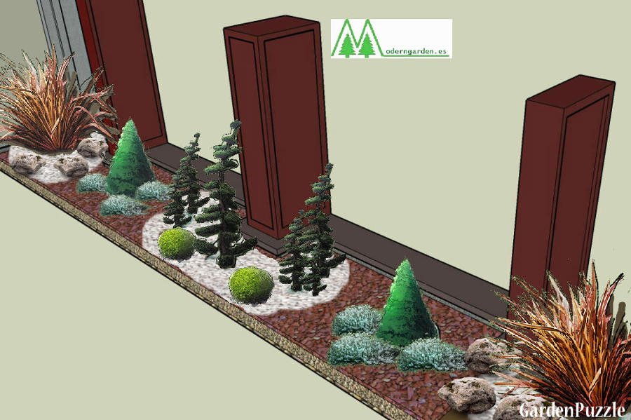 boceto para decoración de jardinera