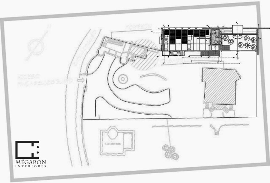 Bocetos actuación reforma jardín.