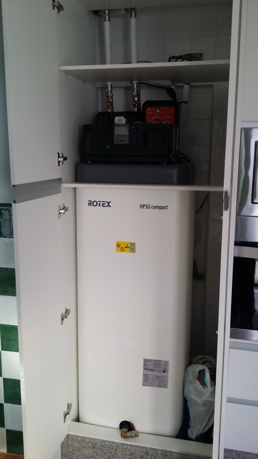 Bomba de aerotermia para fancoils