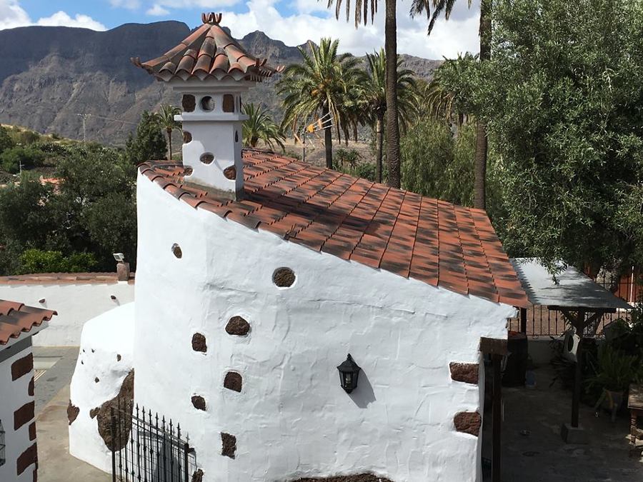 Bonita construción de pequeña vivienda