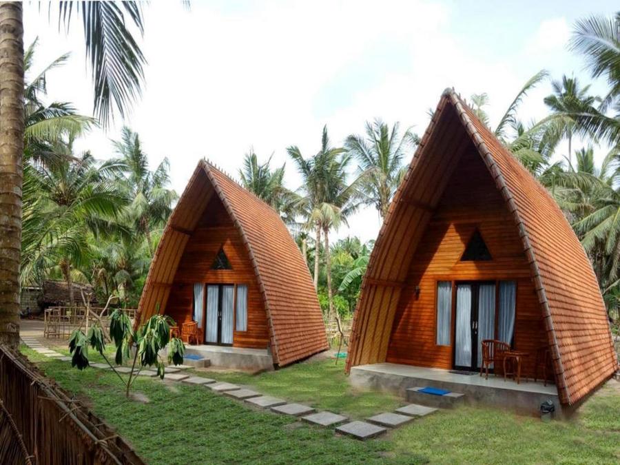 Bungalow de madera tropical de alta densidad