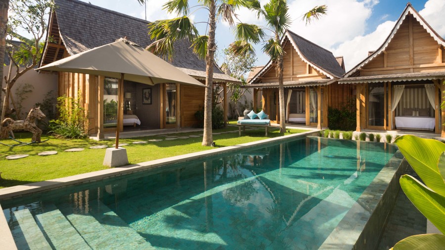 Bungalow de madera tropical de alta densidad