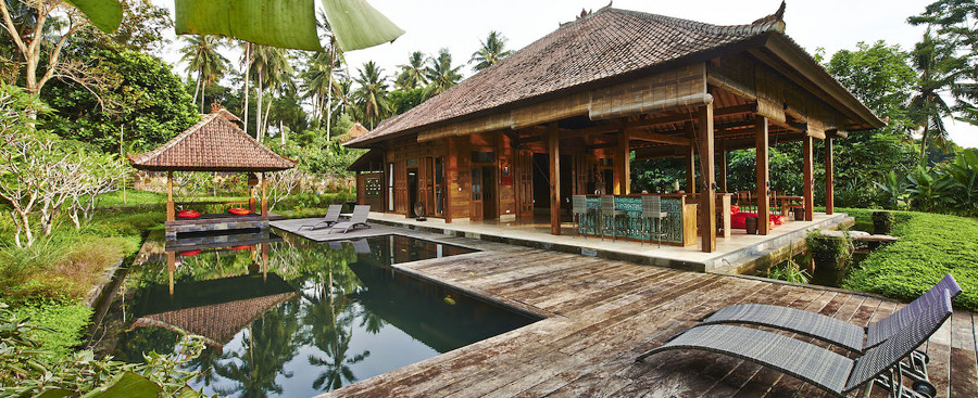 Bungalow de madera tropical de alta densidad