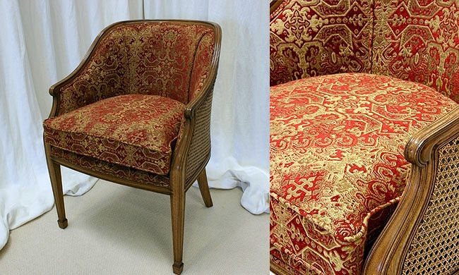 butaca tapizada con bastante estilo