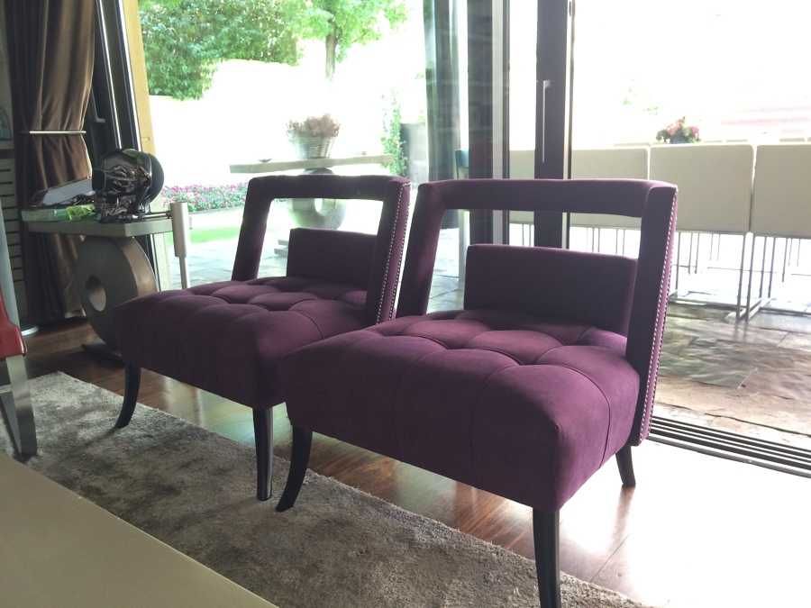 Butacas capitonee remate de tachuelas