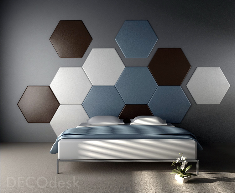 cabeceras de cama hotel hexagonos