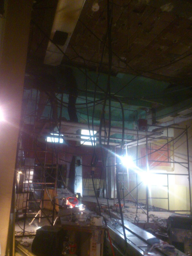 Cafetería en construcción