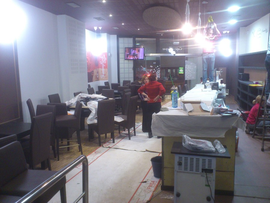 Cafetería en construcción