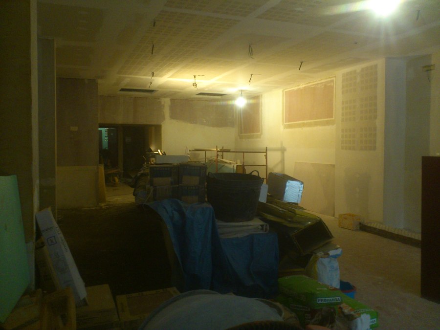 Cafetería en construcción