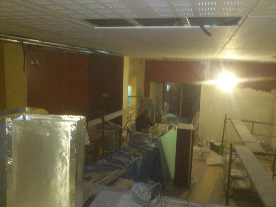 Cafetería en construcción