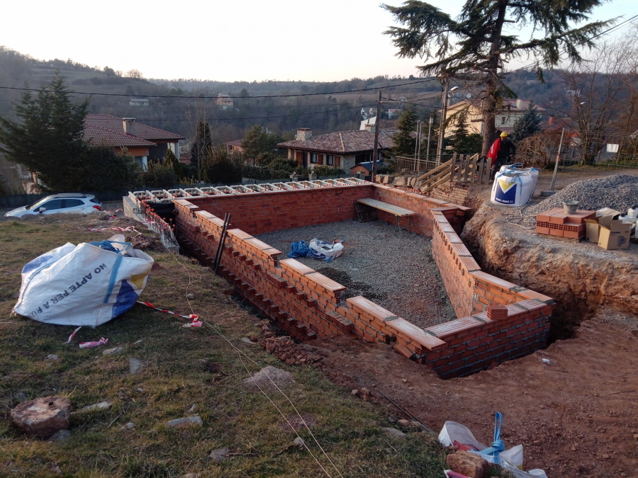 Cajón de sacrificio terminado.