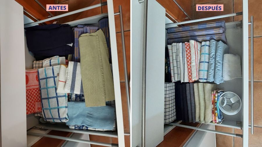 Cajón de trapos de cocina