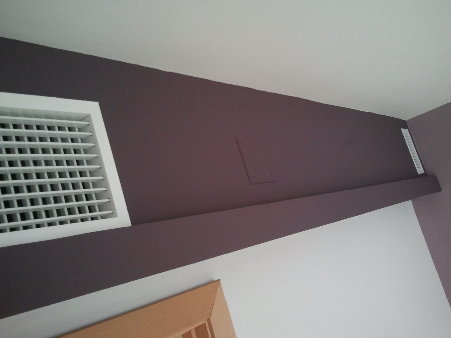 Cajón pladur luz indirecta pintado