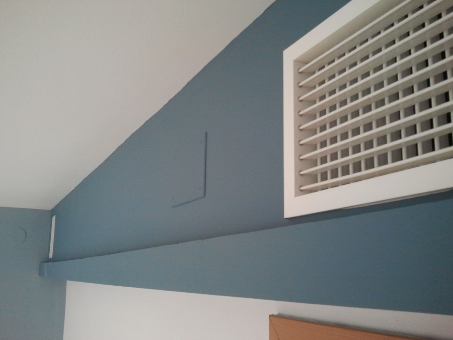 Cajón pladur luz indirecta pintado