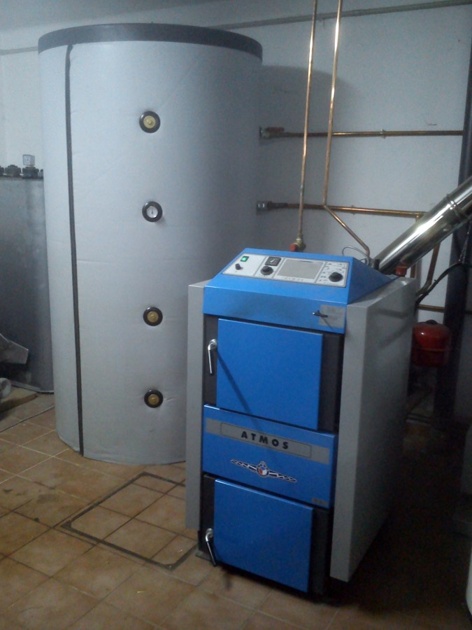 Caldera de gasificación de leña 35 kws ATMOS