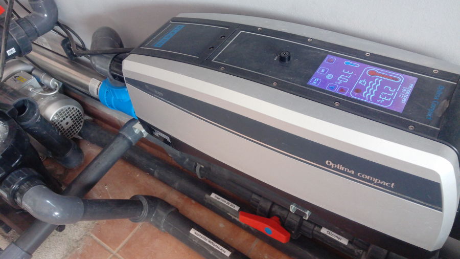 Calentador ELECRO en marcha.