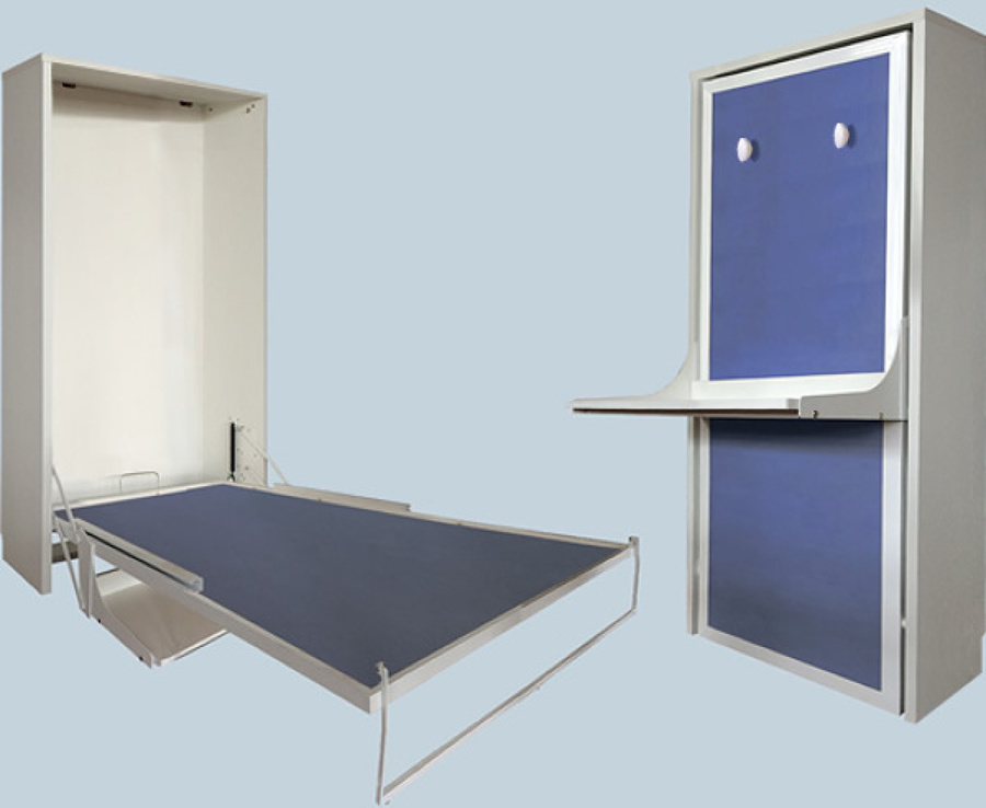 CAMA VERTICAL ABATIBLE DE 90 X 190 CON ESCRITORIO