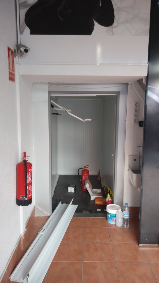 Cámara frigorífica a desmantelar