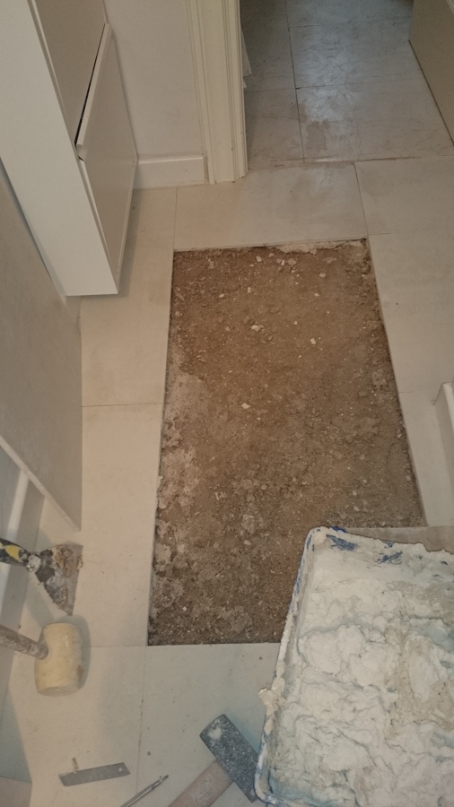 Cambiado de suelo con marmol