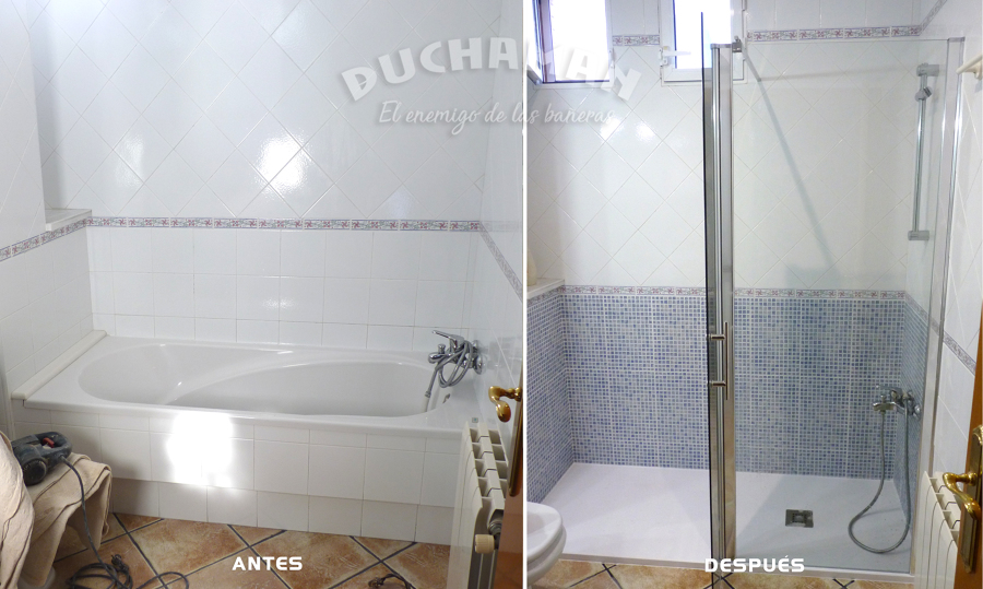 cambio de bañera por ducha