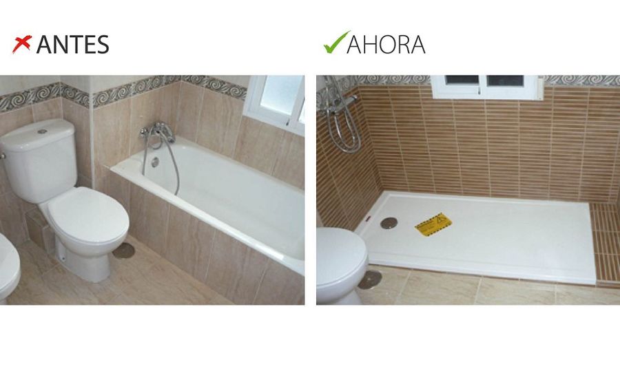 Cambio de bañera por plato de ducha