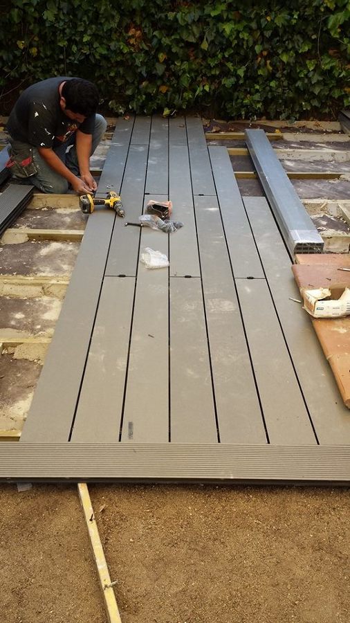 cambio de las tarimas flotantes