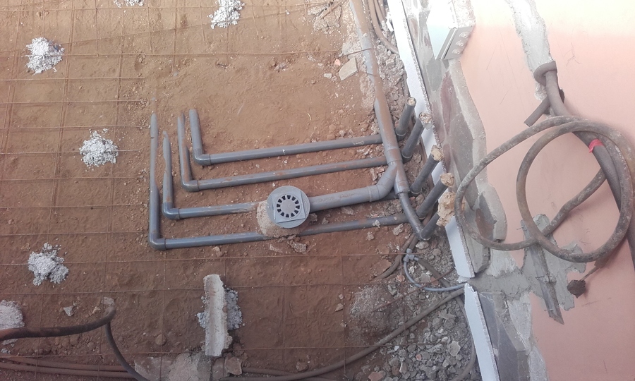 Cambio de ubicación de cuarto de maquinas para piscina