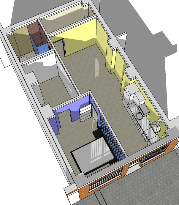 Cambio de uso de bar - cafetería a vivivenda en Móstoles