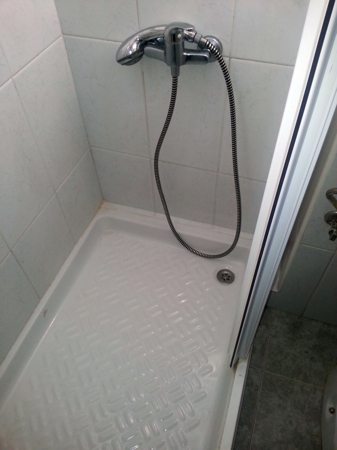 Cambio plato ducha antes