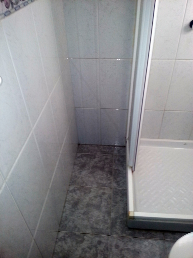 Cambio plato ducha antes