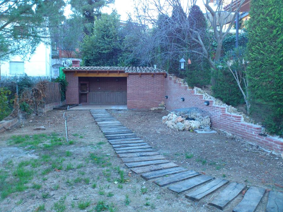 Camino traviesas de tren