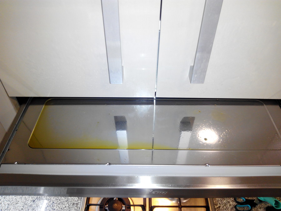 campana con extractor sucio