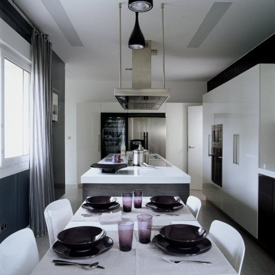 campana inox a techo