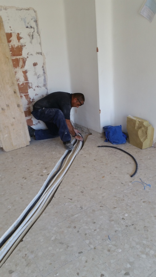 Canalización por suelo