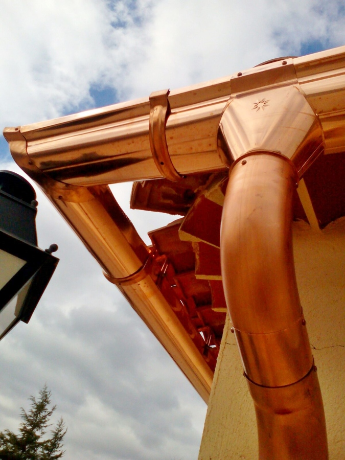 Canalón Cobre Natural