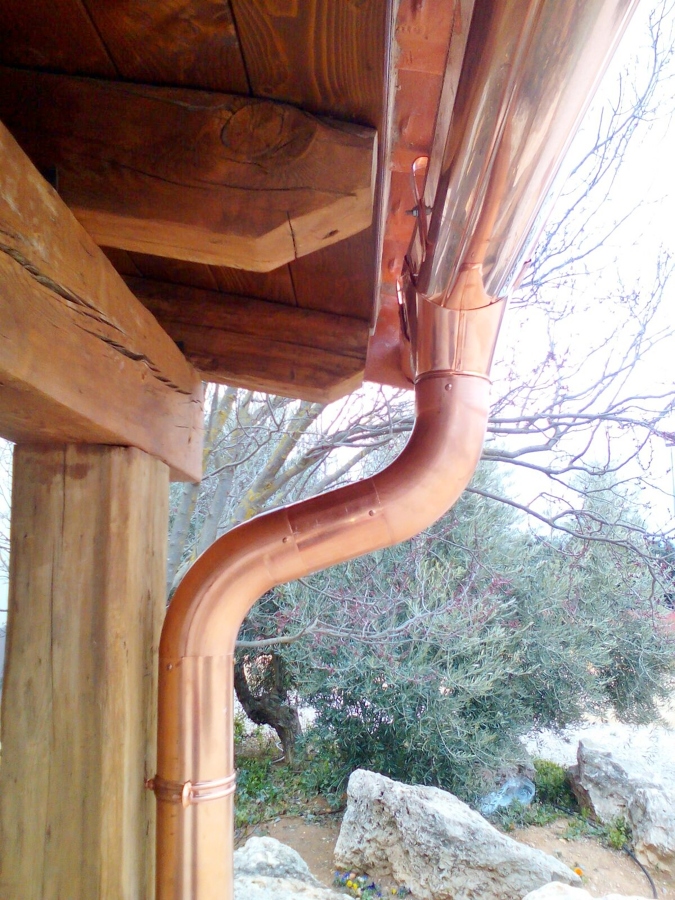 Canalón Cobre Natural Villarrobledo