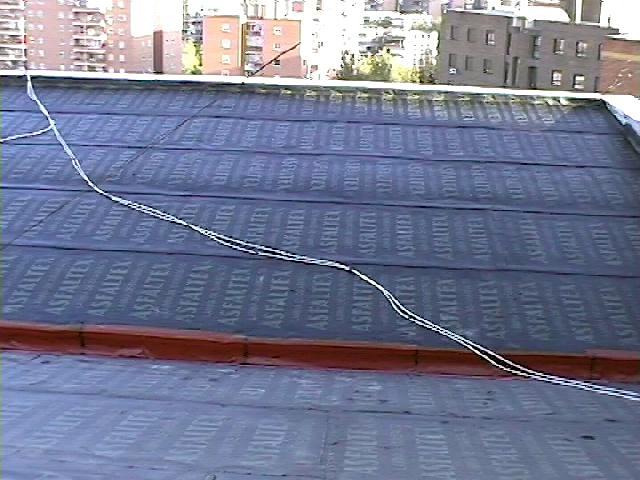 Canalon y primera lamina sobre los paneles