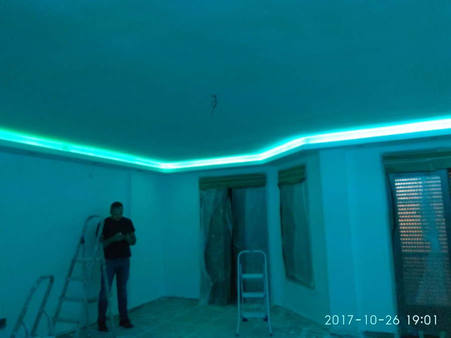 CANDILEJA ILUMINADA AZUL