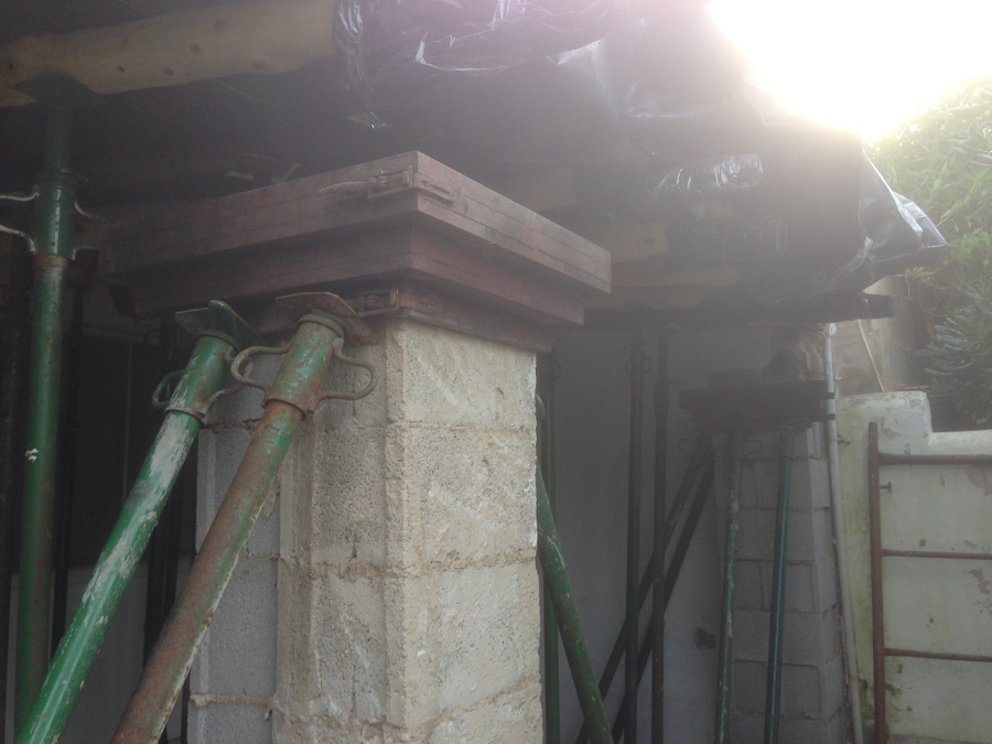 Capiteles encofrados