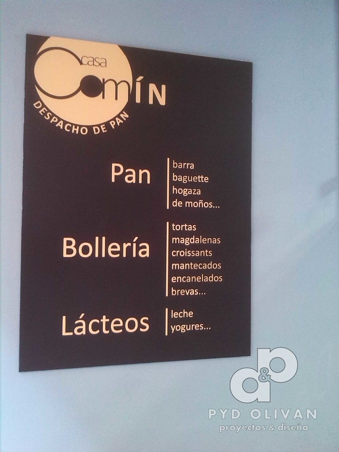 Cartel despacho de pan.