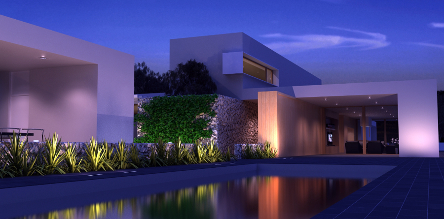 CASA 1. EXTERIOR 1 NOCTURNO