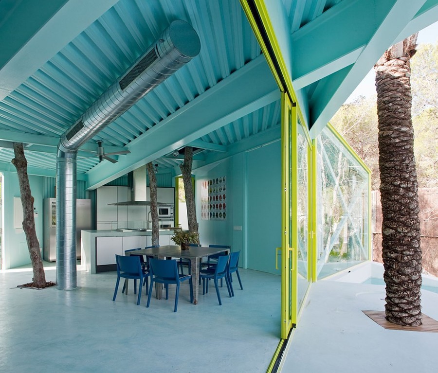 casa con estructura de acero 