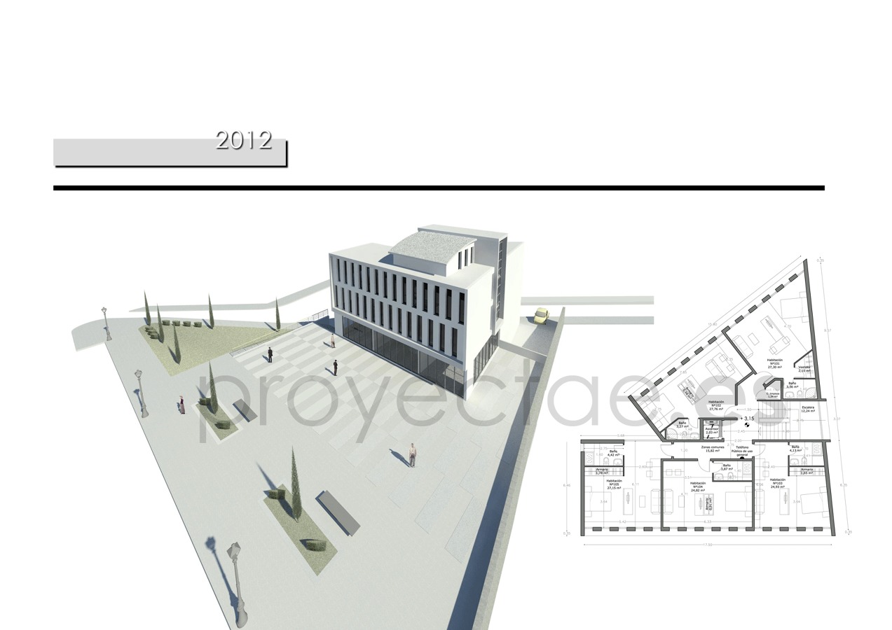Casa de Huéspedes, locales comerciales y garaje