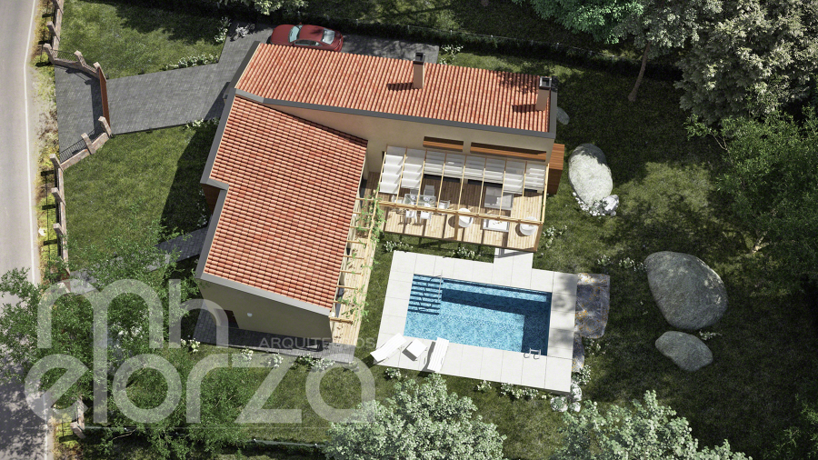 Casa pasiva de madera en El Escorial (Madrid)