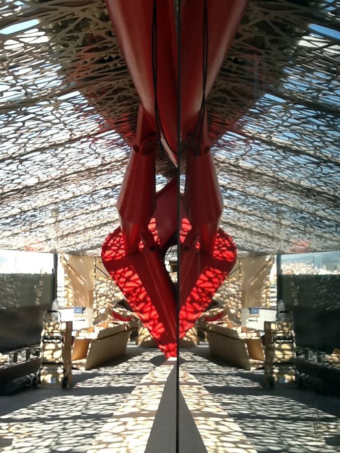 Celosía Decodesk en restaurante Abrassame, pz. de toros “Las Arenas”, Barcelona  