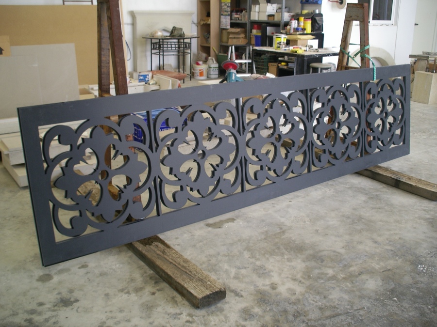 celosías en krion negro