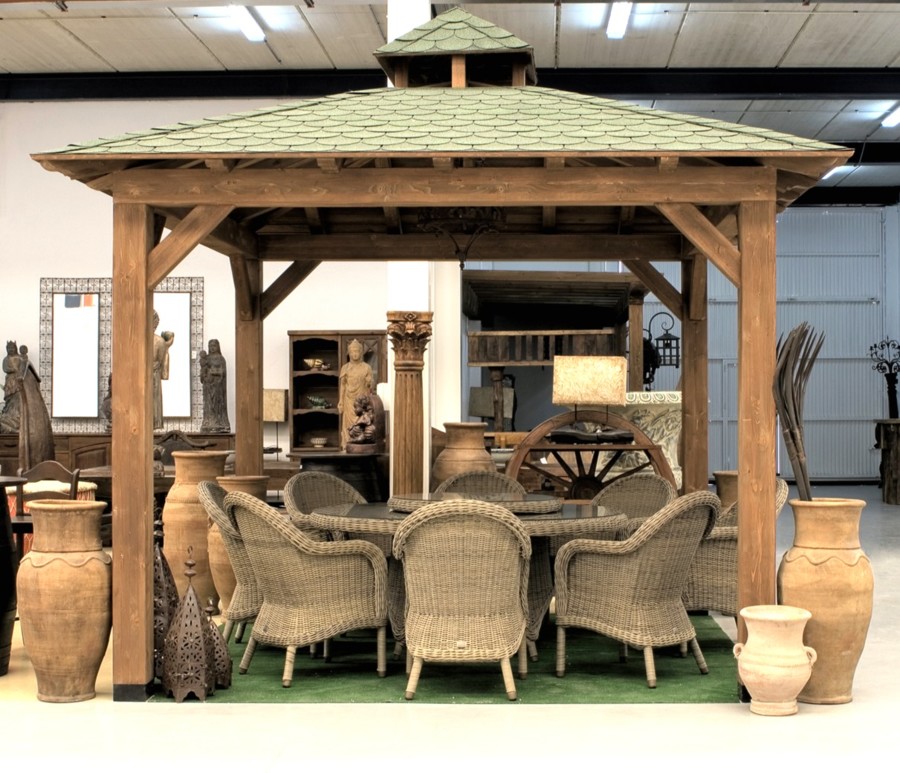 Cenador/pérgola de madera