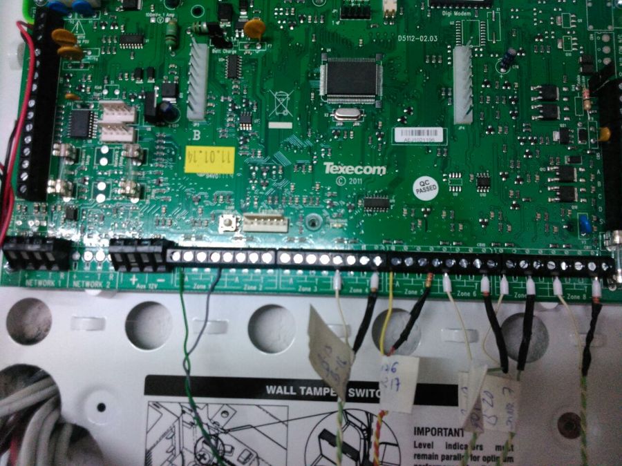 Central de alarma TEXECOM